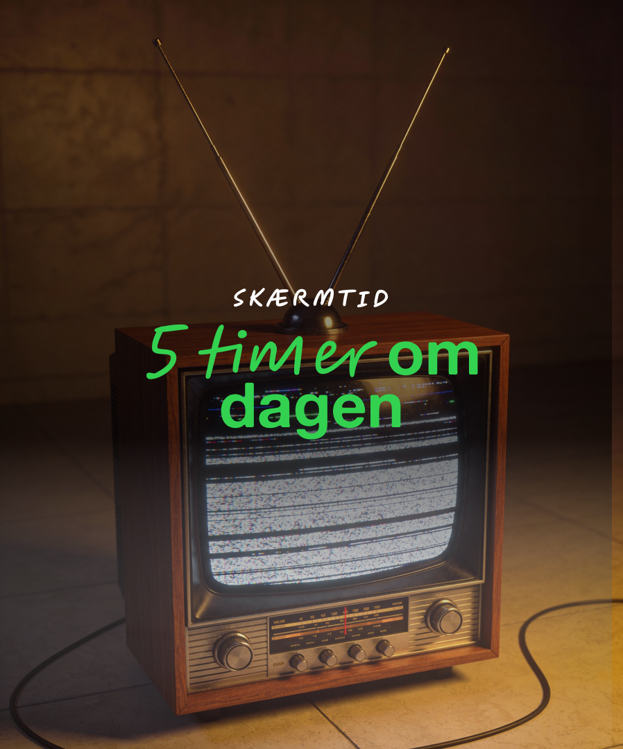 Fem timer om dagen